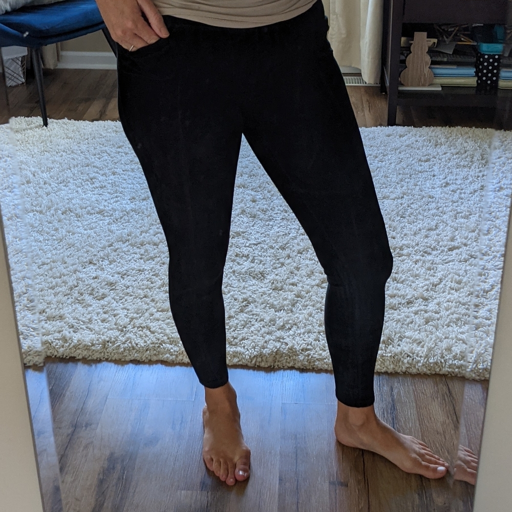 Athleta velour like leggings small